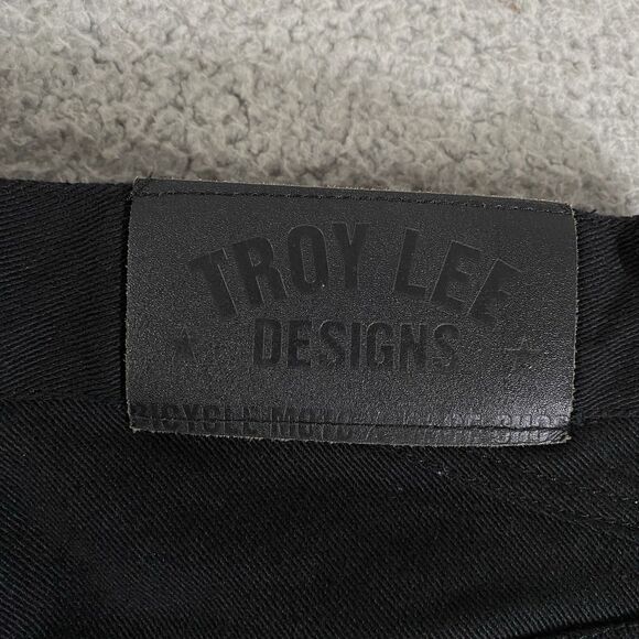 Troy Lee Designs TLD Jeans Mens 30x32 Black Straight Leg Stretch Denim Casual - Picture 8 of 12